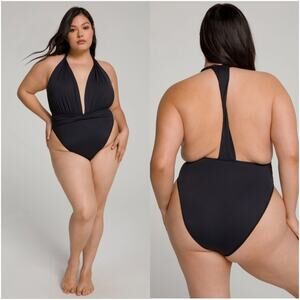 NWT GOOD AMERICAN Waist Cincher One-Piece Swimsuit